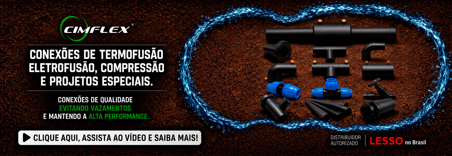 Conexões de Termofusão, eletrofusão, compressão e projetos especiais